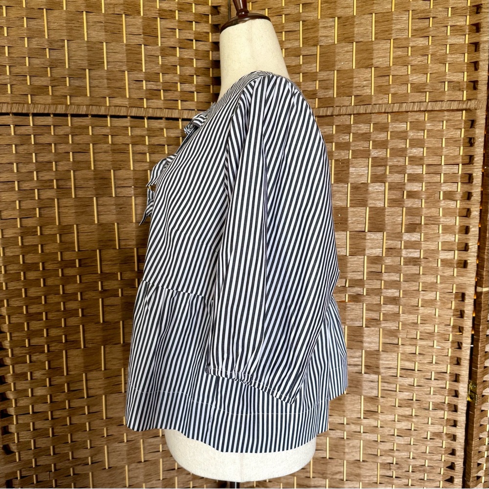 NWOT Velvet Heart 3/4 sleeve striped cotton top XL - Picture 7 of 14